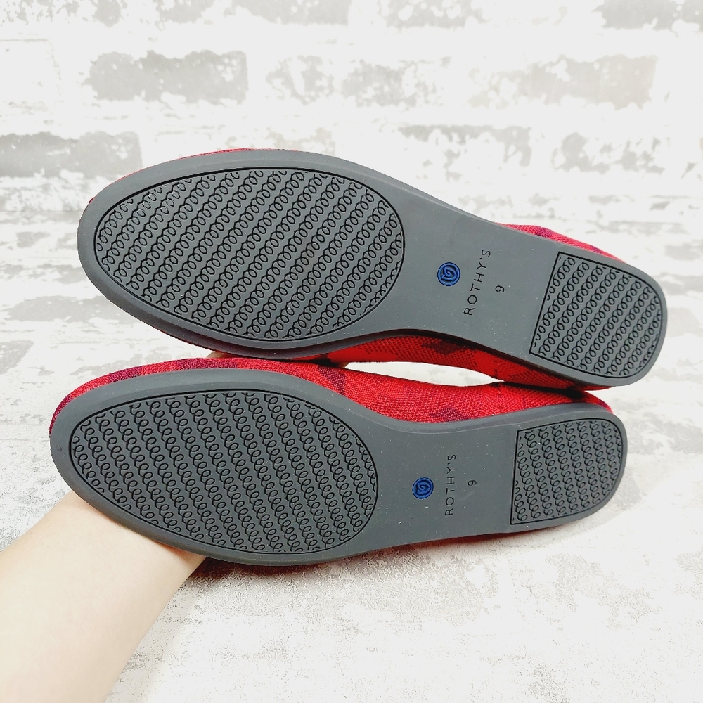 New Rothy's The Loafer Red Camo Round Toe Slip On Loafers T211 - Picture 6 of 8